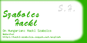 szabolcs hackl business card